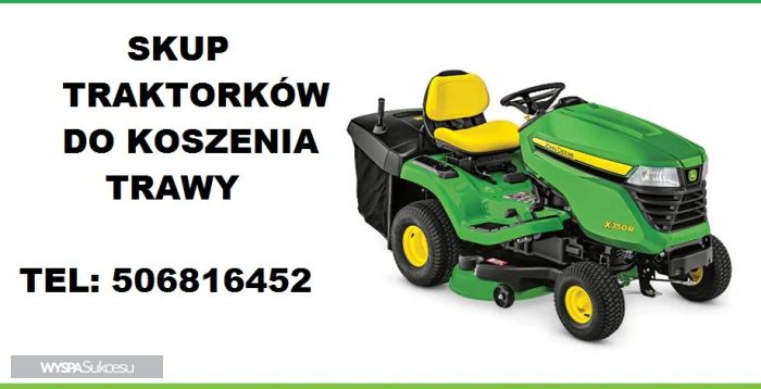 SKUP TRAKTORKÓW DO KOSZENIA TRAWY TRAKTORKI KOMUNALNE